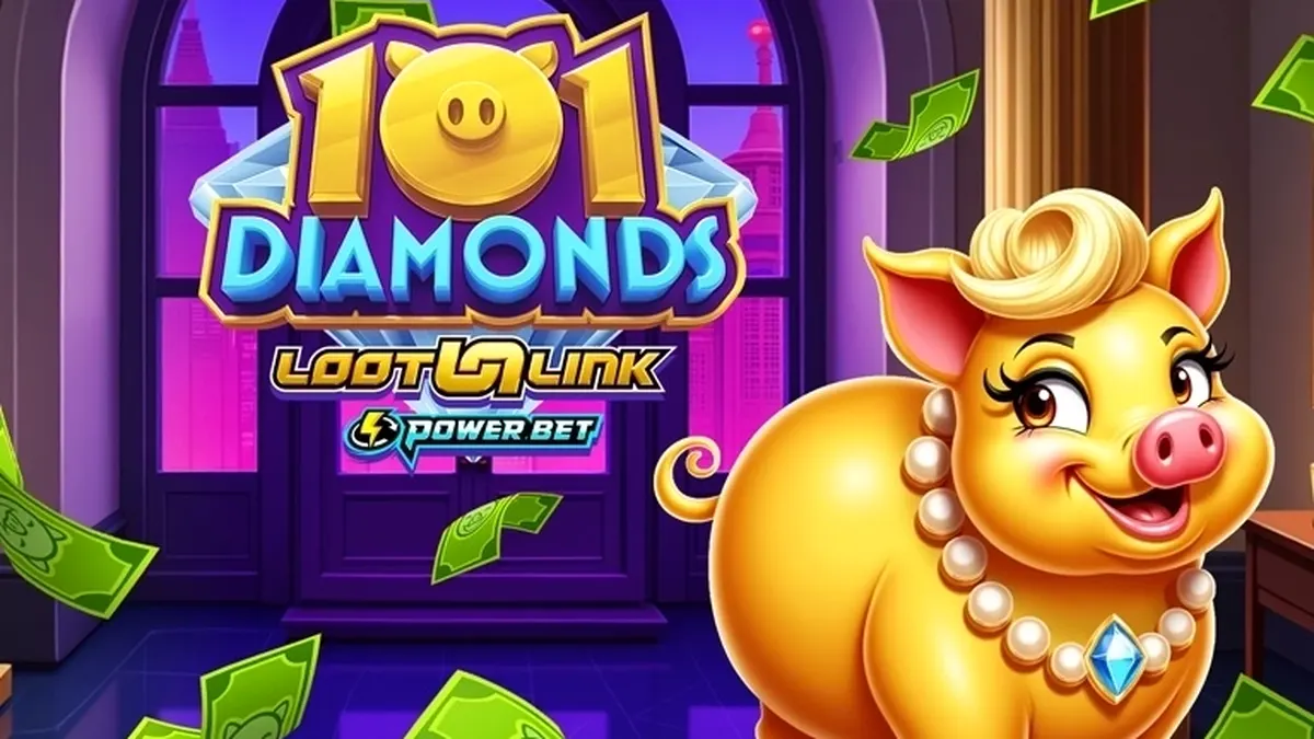 Tampilan visual permainan slot 101 Diamonds